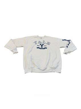 Yale University White New Haven Crewneck Sweatshirt Adult Size XL